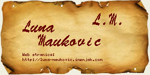 Luna Mauković vizit kartica